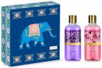 Vaadi Herbal Exotic Floral Shower Gels Gift Box - Enachanting Rose & Mogra 300 ml & Heavenly Lavender & Rosemary 300 ml ( 300 ml x 2 )